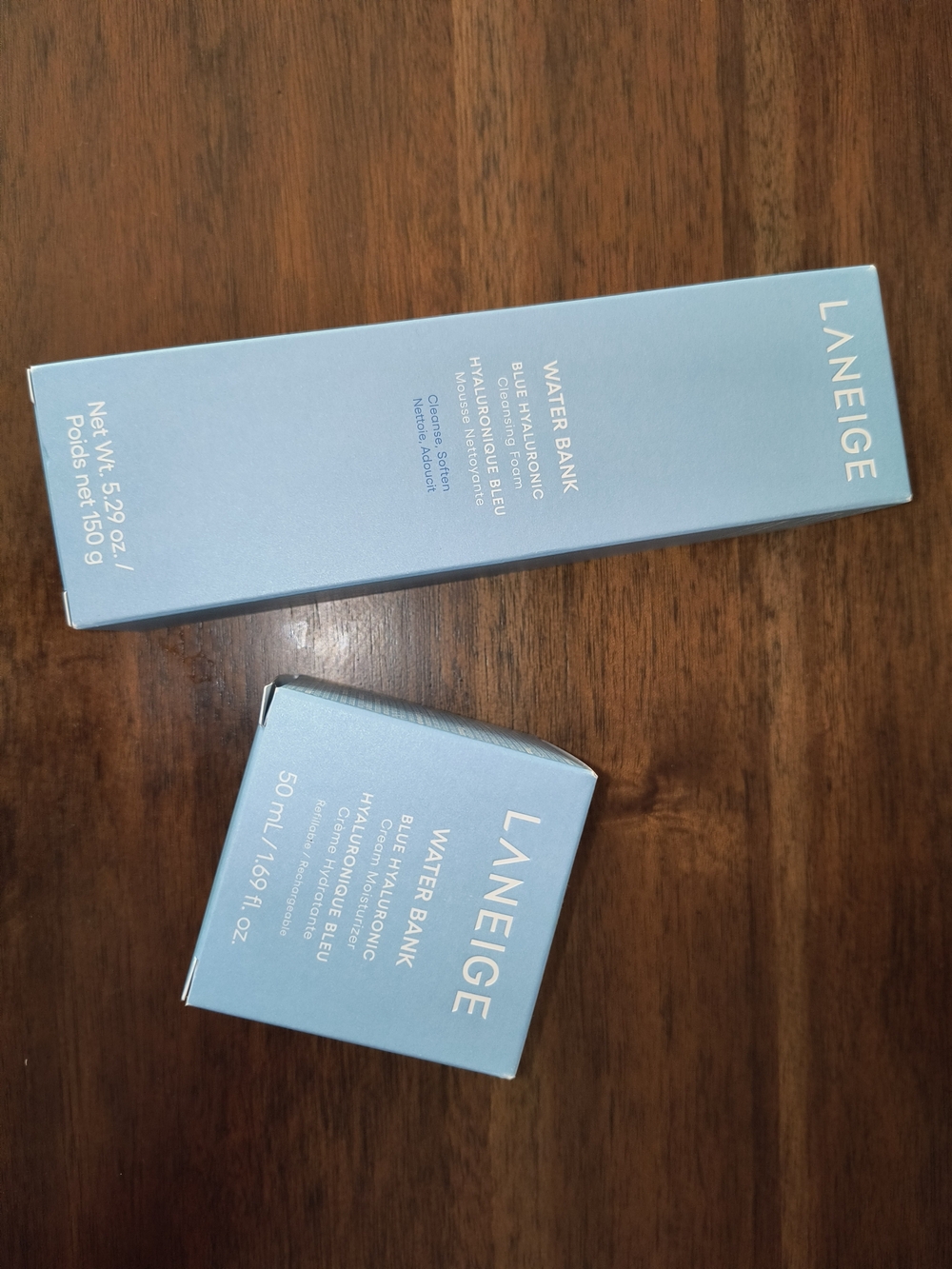 Laneige Water Bank Moisturizer and Cleanser